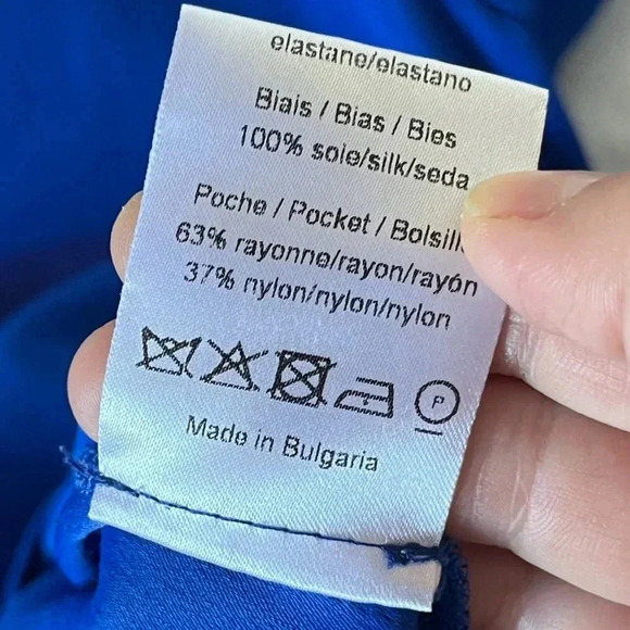 Sandro Paris Bright Cobalt Blue V-Neck Mini Shift Dress. French Size 3. US L/XL - Picture 8 of 8